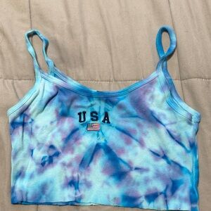 Brandy Melville tie dye crop top